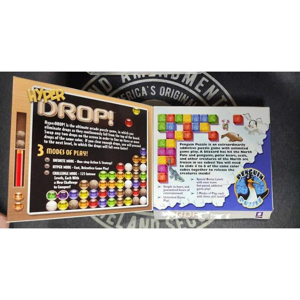Drop and Penguin Puzzle Computer Game Bonus Pack Viva Media PC Collectible